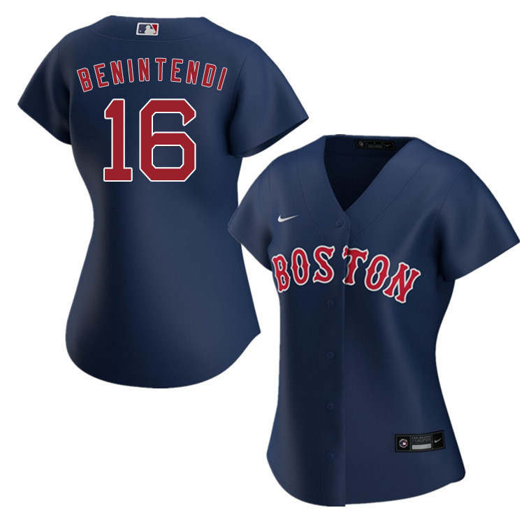 Nike Women #16 Andrew Benintendi Boston Red Sox Baseball Jerseys Sale-Navy